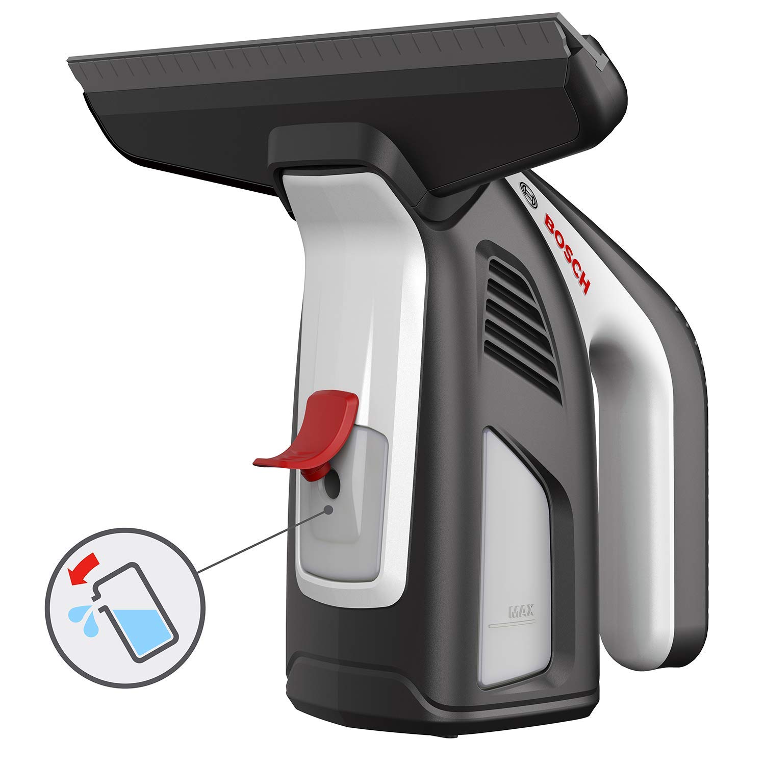 Bosch GlassVAC Premium Set Lavavetri a Batteria 2 Spazzole