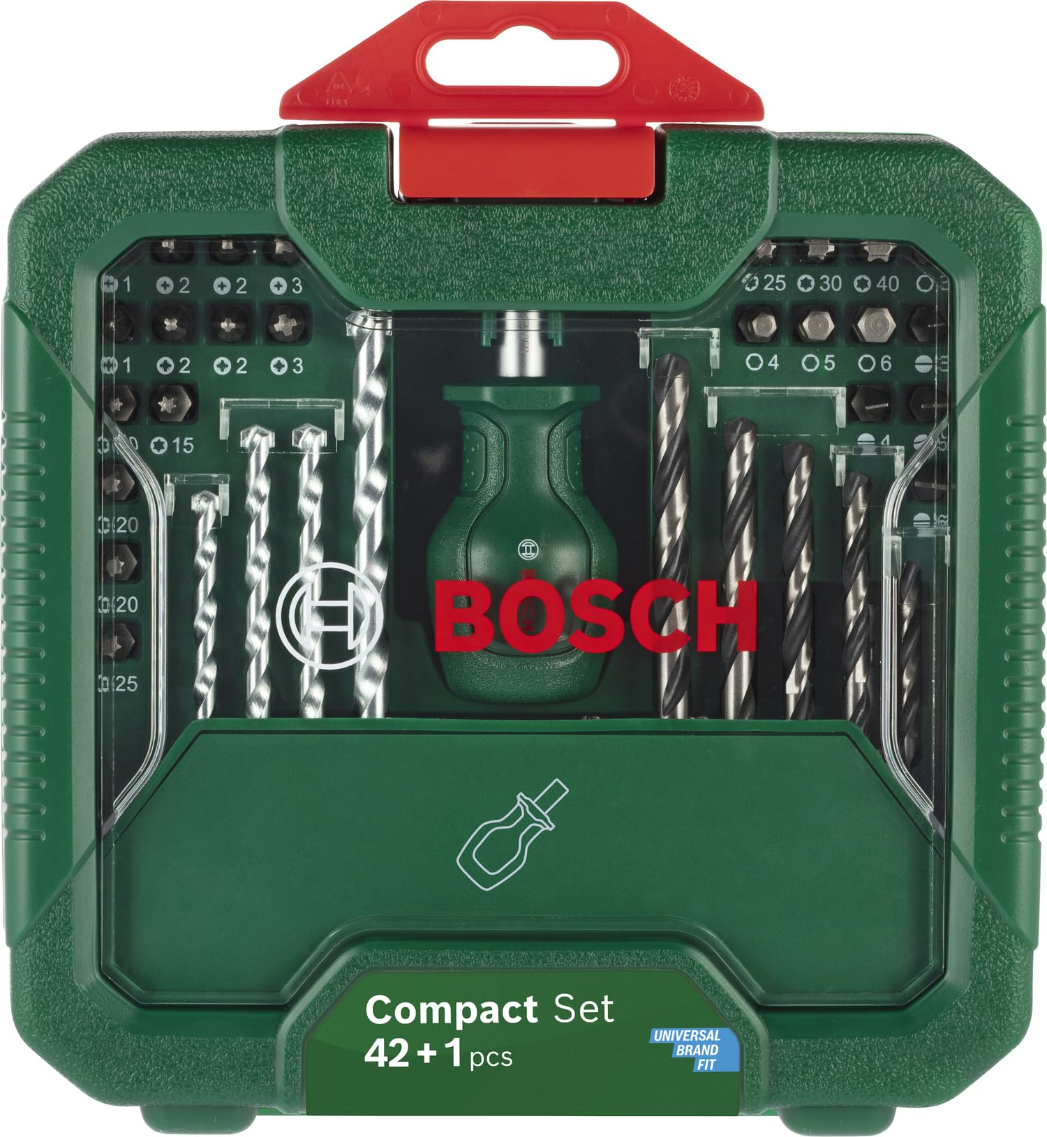 Bosch Set Compatto 43 pezzi punte e inserti universali