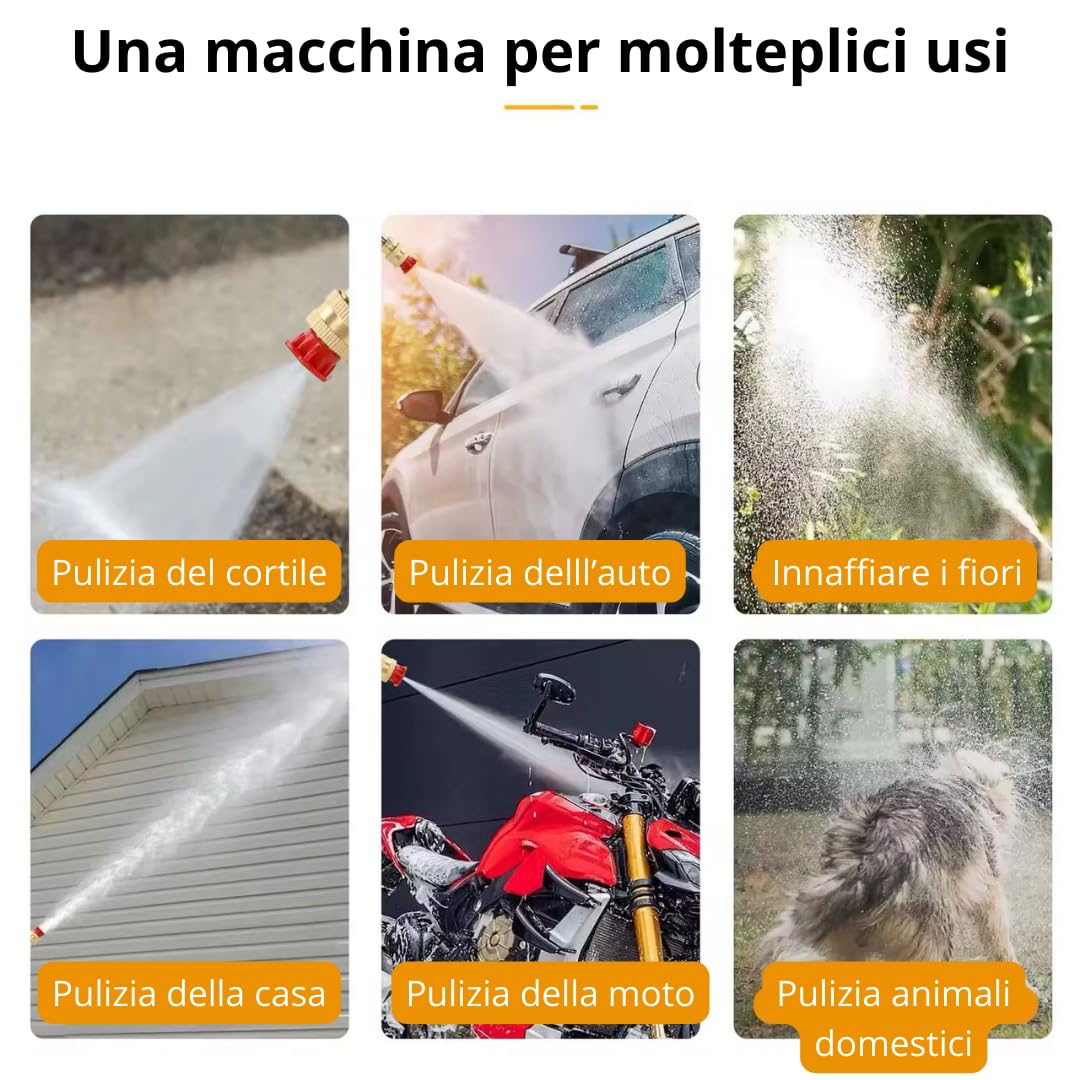 DE ROSA SHOP kit soffiatore + idropulitrice a batteria 48V 2x3Ah