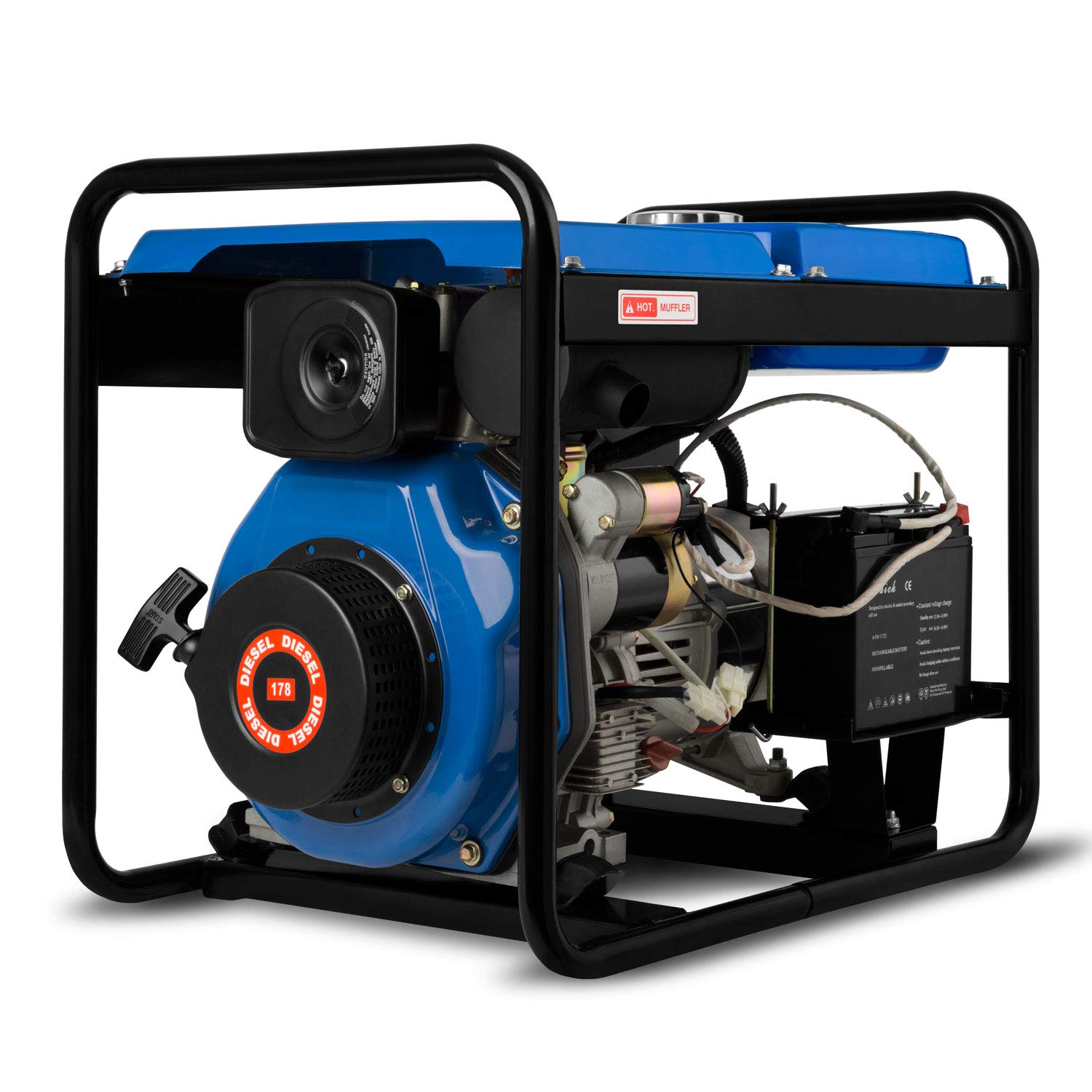 Eberth 3000W generatore diesel portatile avviamento elettrico