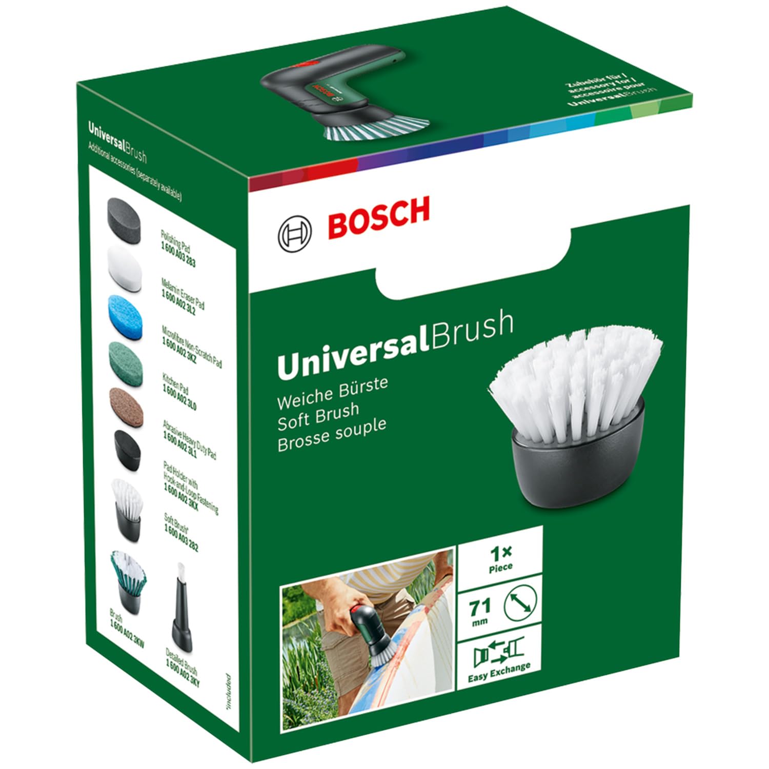 Bosch UniversalBrush Spazzola Morbida 71 mm Delicati