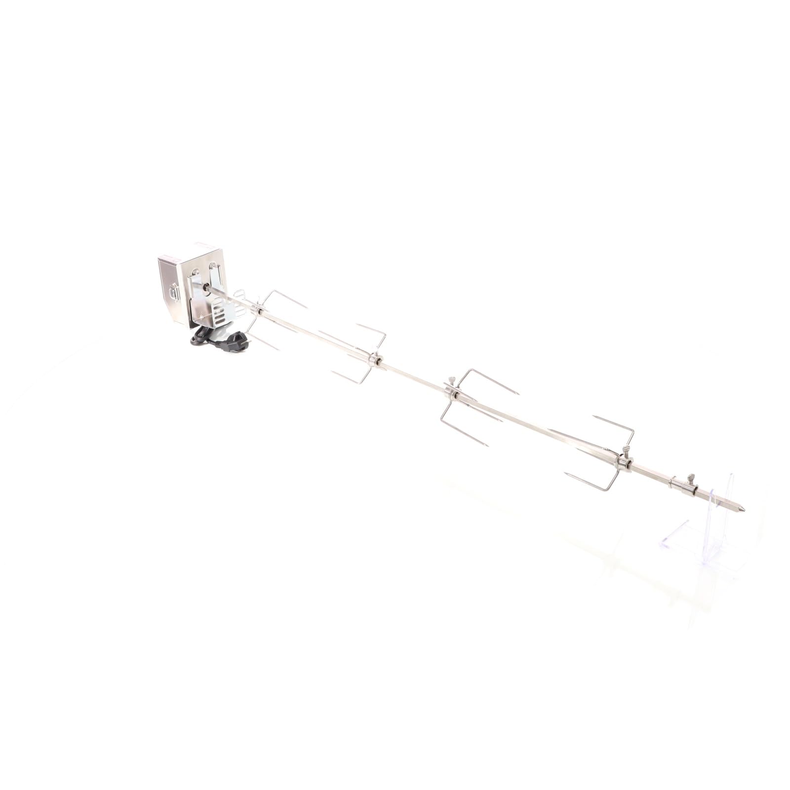 Wiltec Girarrosto barbecue spiedo inox 112cm 230V 10kg
