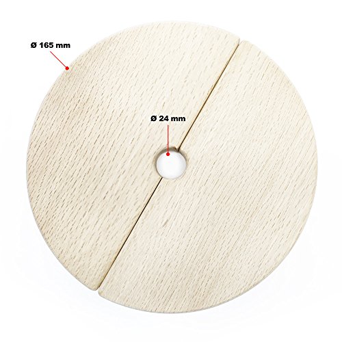 Wiltec Coperchio Legno Ricambio Pressa 6L 2 pezzi
