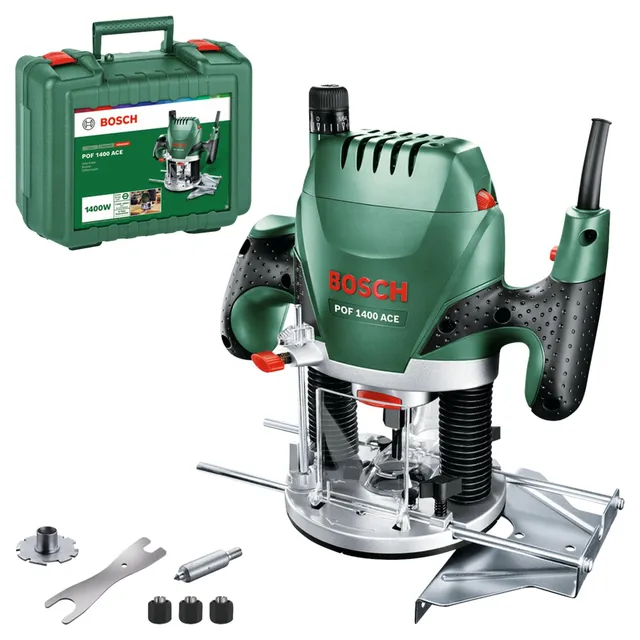 Bosch POF 1400 ACE fresatrice verticale 1400 W con valigetta