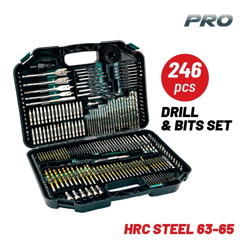 Bormann Pro set punte trapano HSS titanio completo