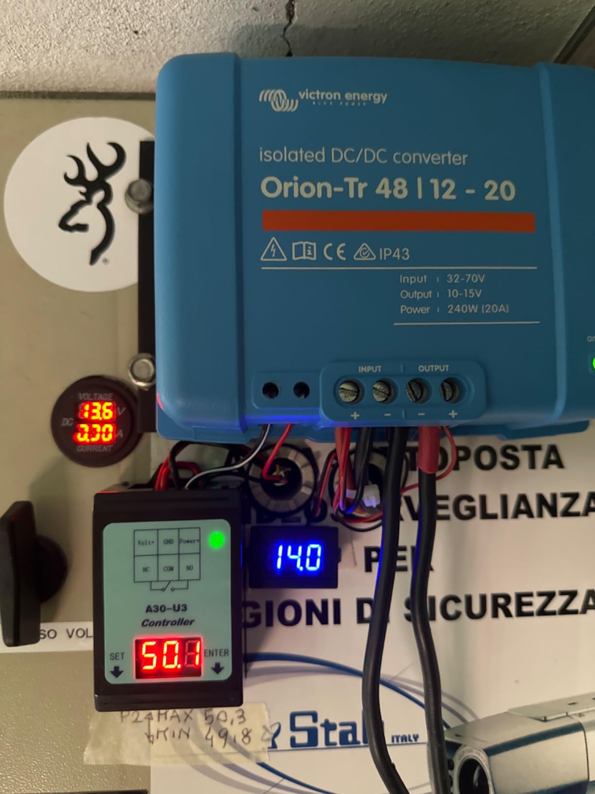 Weytoll P-1 P-4 Relè Monitoraggio Tensione CC 6-80V 30A