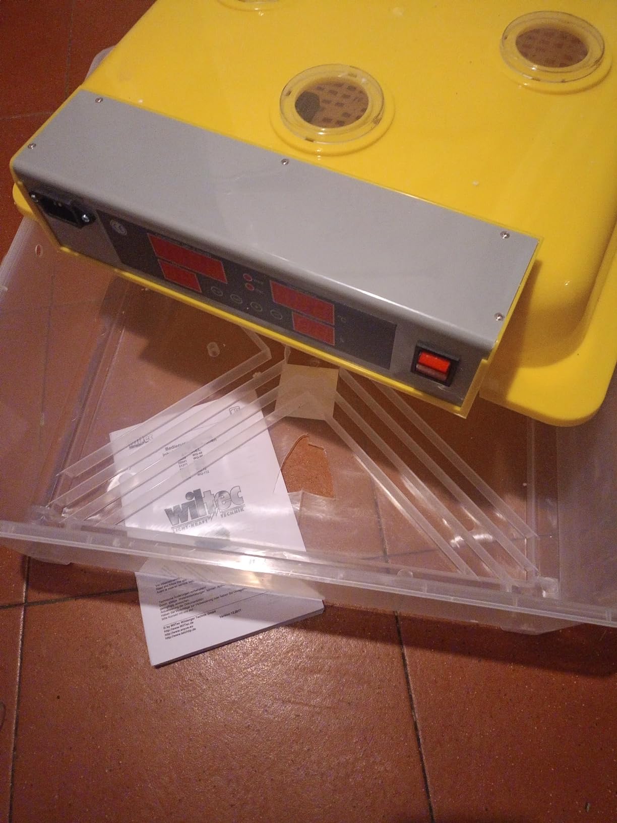 Wiltec Incubatrice automatica 48 uova temperatura umidità