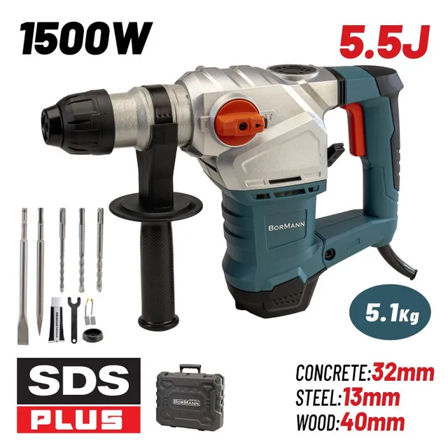 Bormann Martello Perforatore SDS-Plus 1500W 5,5J