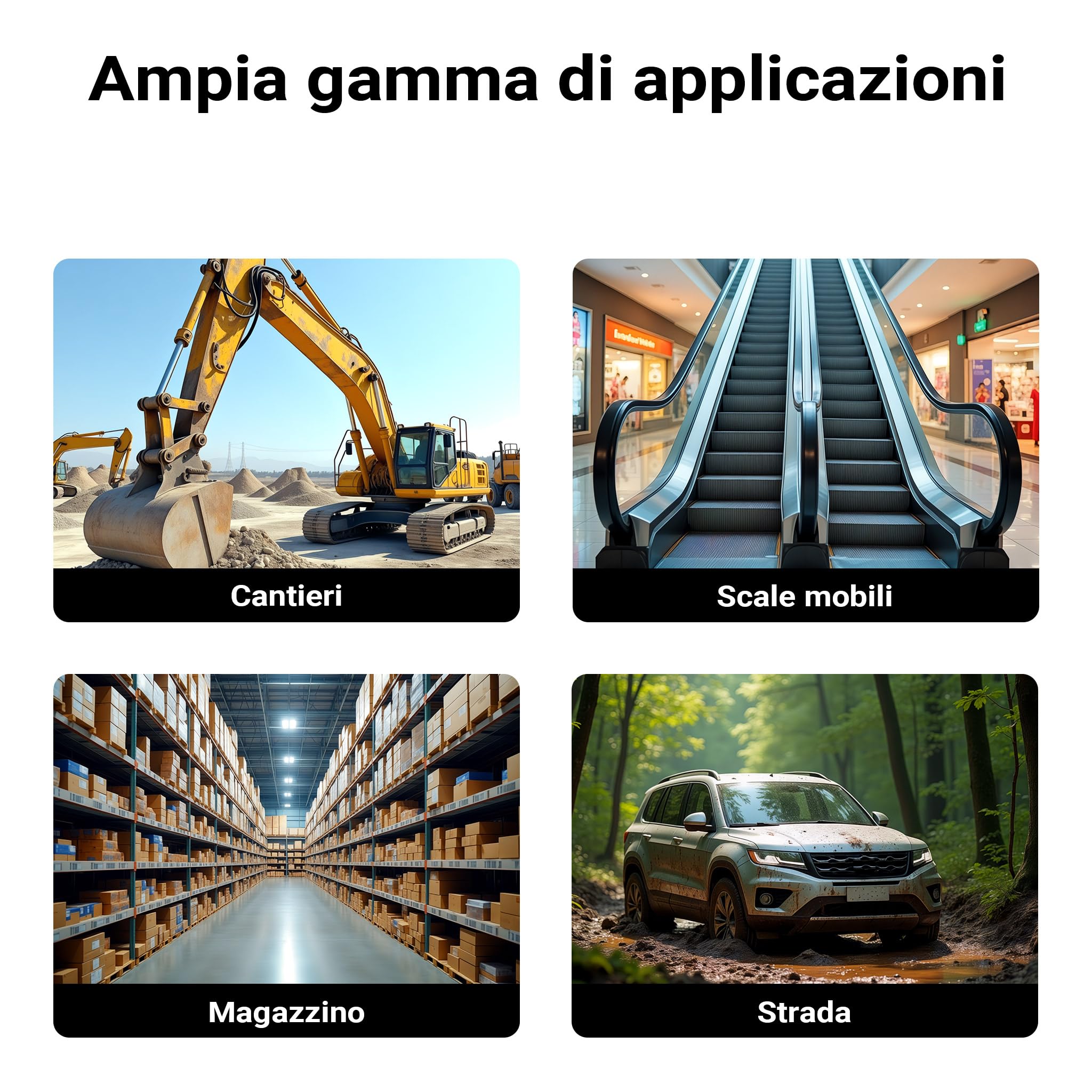 Wiltec Barriera mobile pieghevole 3,9 m PE con ruote gialla
