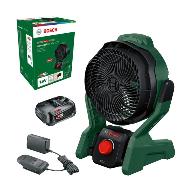 Bosch UniversalFan 18V-1000 Ventilatore Batteria 2,0 Ah 1000 m³/h