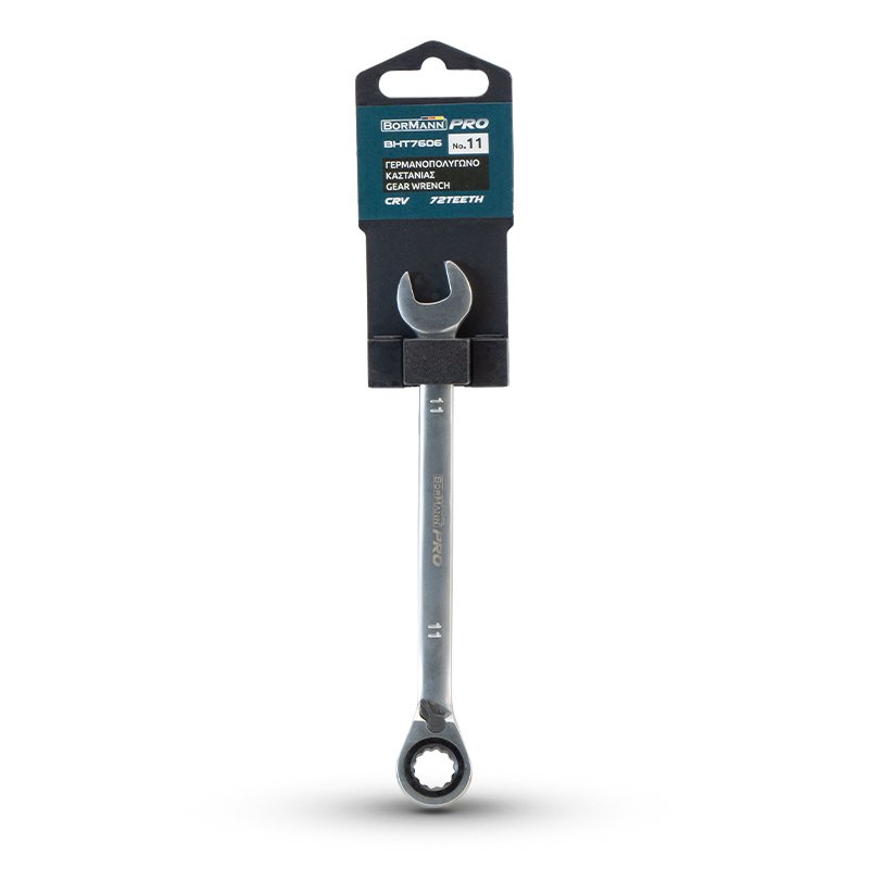Bormann chiave cricchetto reversibile 11mm Cr-V