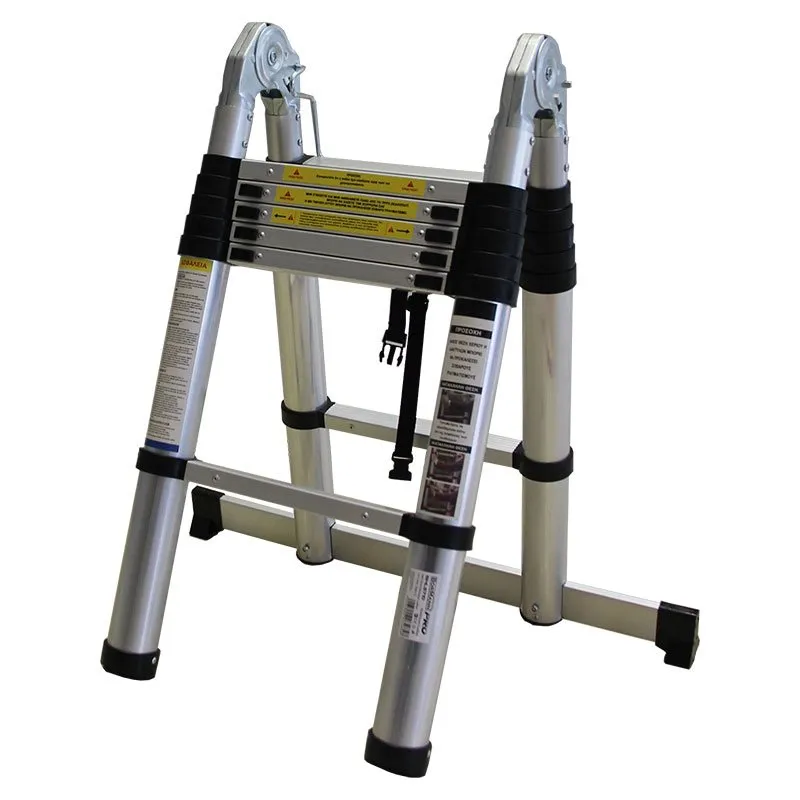 Bormann Scala Telescopica 14 Gradini 2,2+2,2m Alluminio