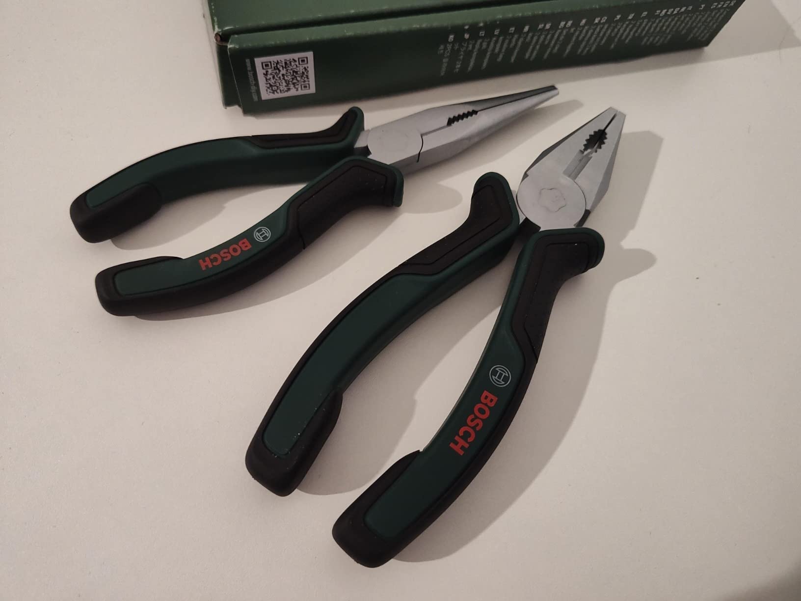 Bosch Set Pinze 2 Pezzi 180 mm Acciaio Taglio 60 HRC