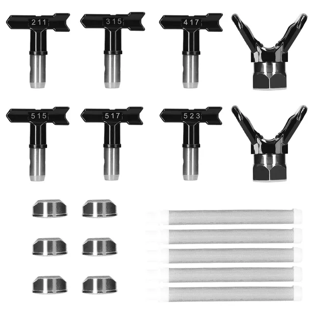Weytoll Set Ugelli Airless 6 Pezzi 211-523 Nero
