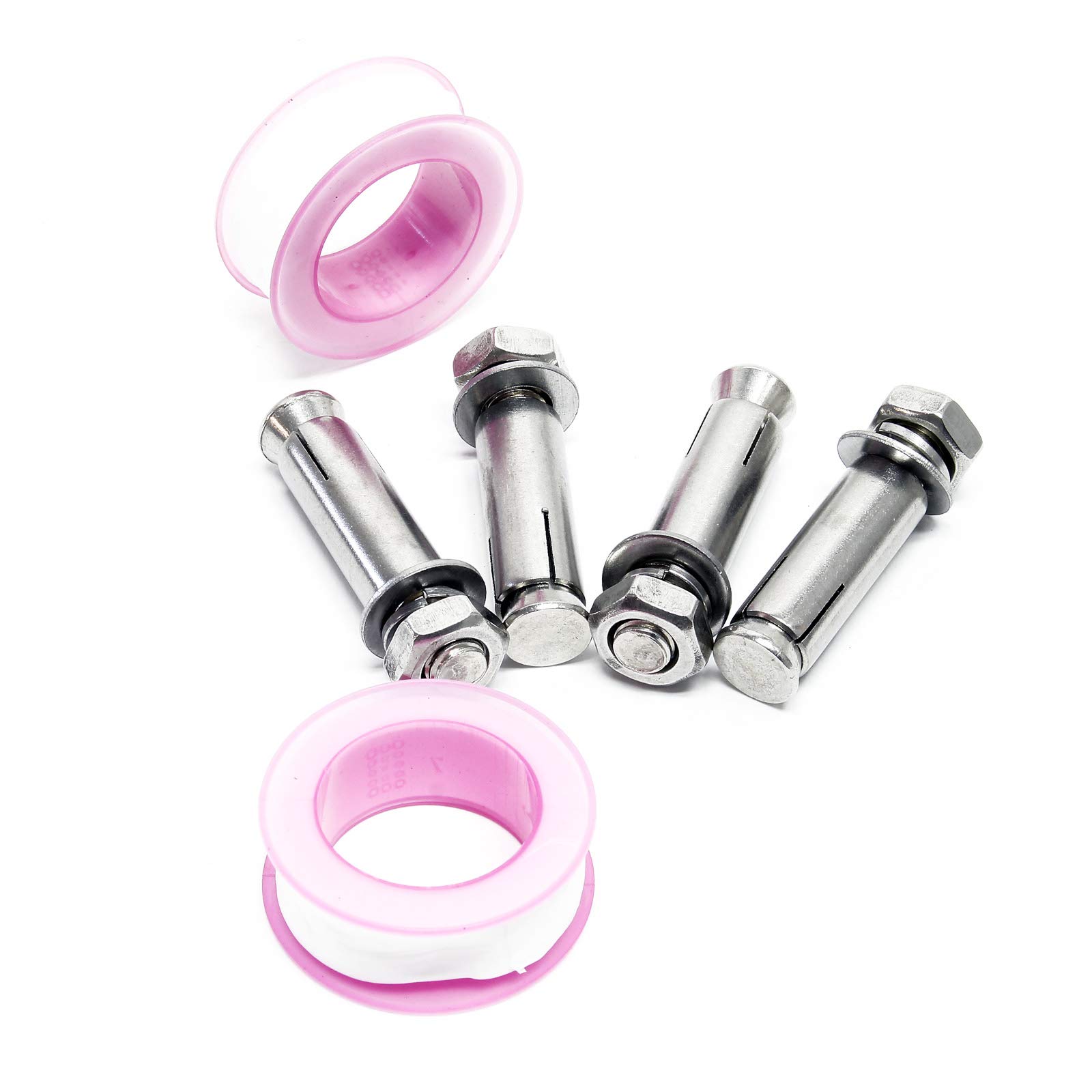 Wiltec Fontanella colonna acqua acciaio inox 95 cm quadrata