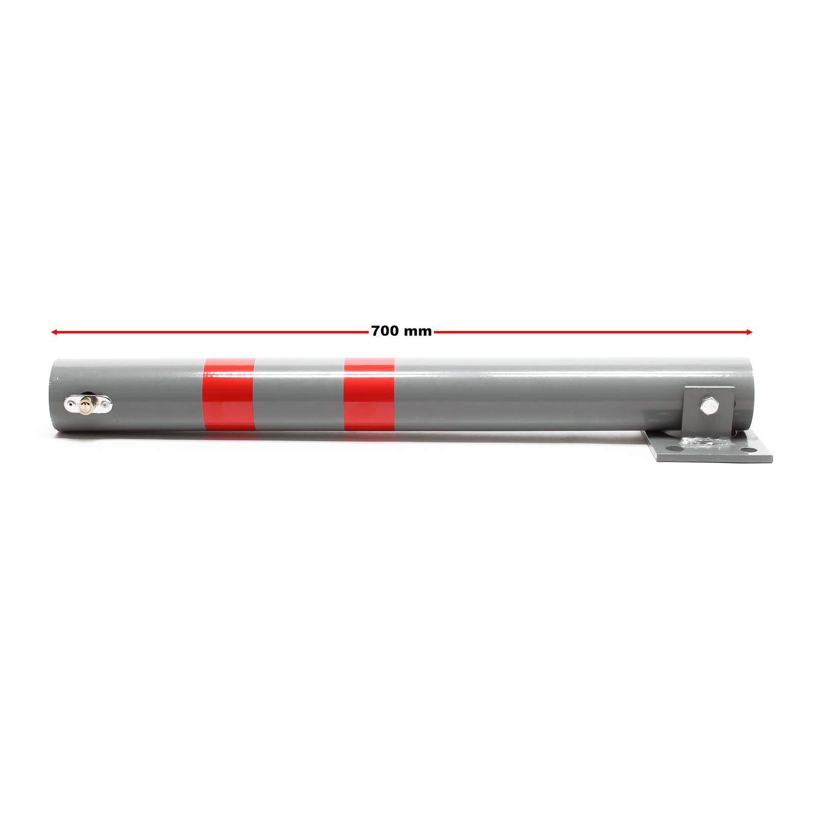 Wiltec Dissuasore Parcheggio Pieghevole 705 mm con Chiave