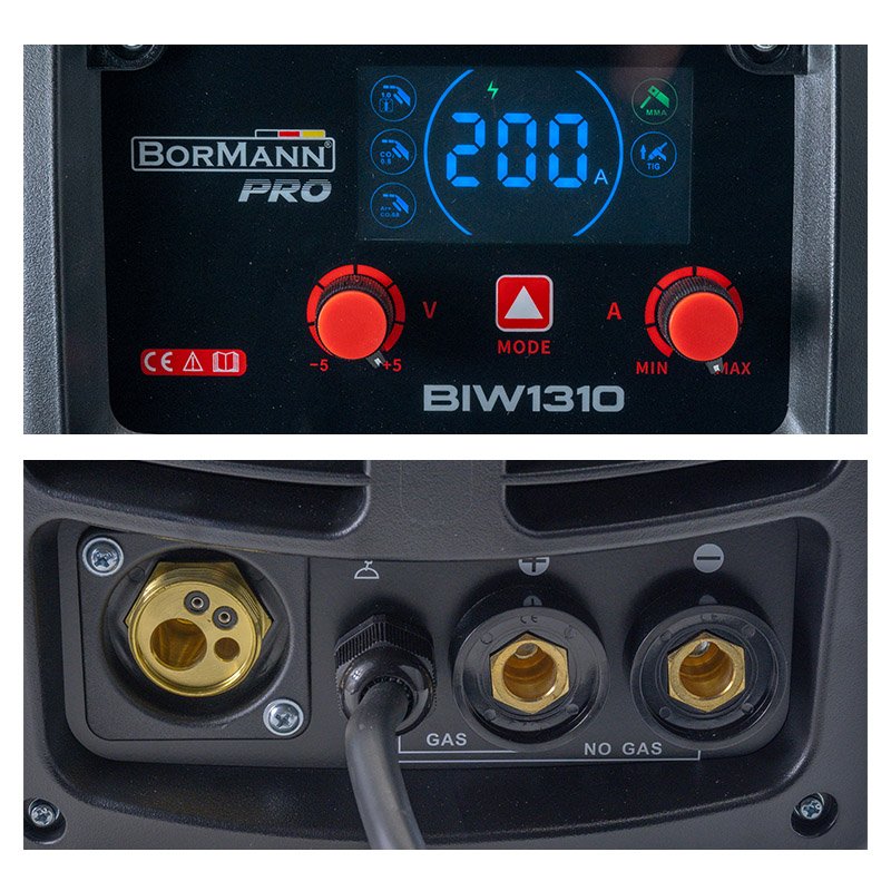 Bormann PRO saldatrice MIG MMA 200A gas no-gas