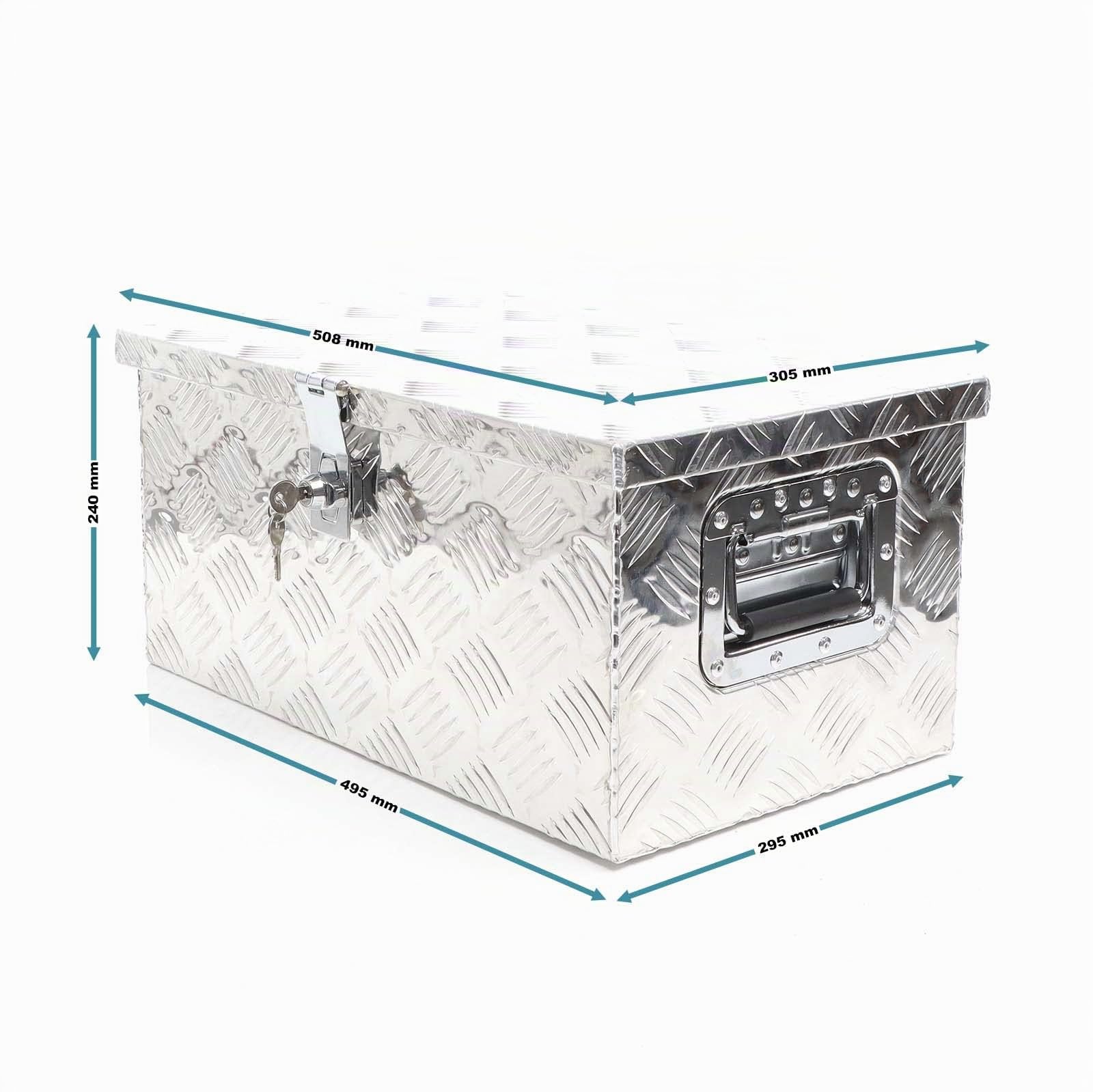 Wiltec XPOtool Cassetta Alluminio 50,8cm Silver con Chiave