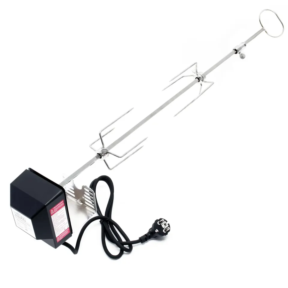 Wiltec girarrosto barbecue 82 cm 230 V inox 10 kg