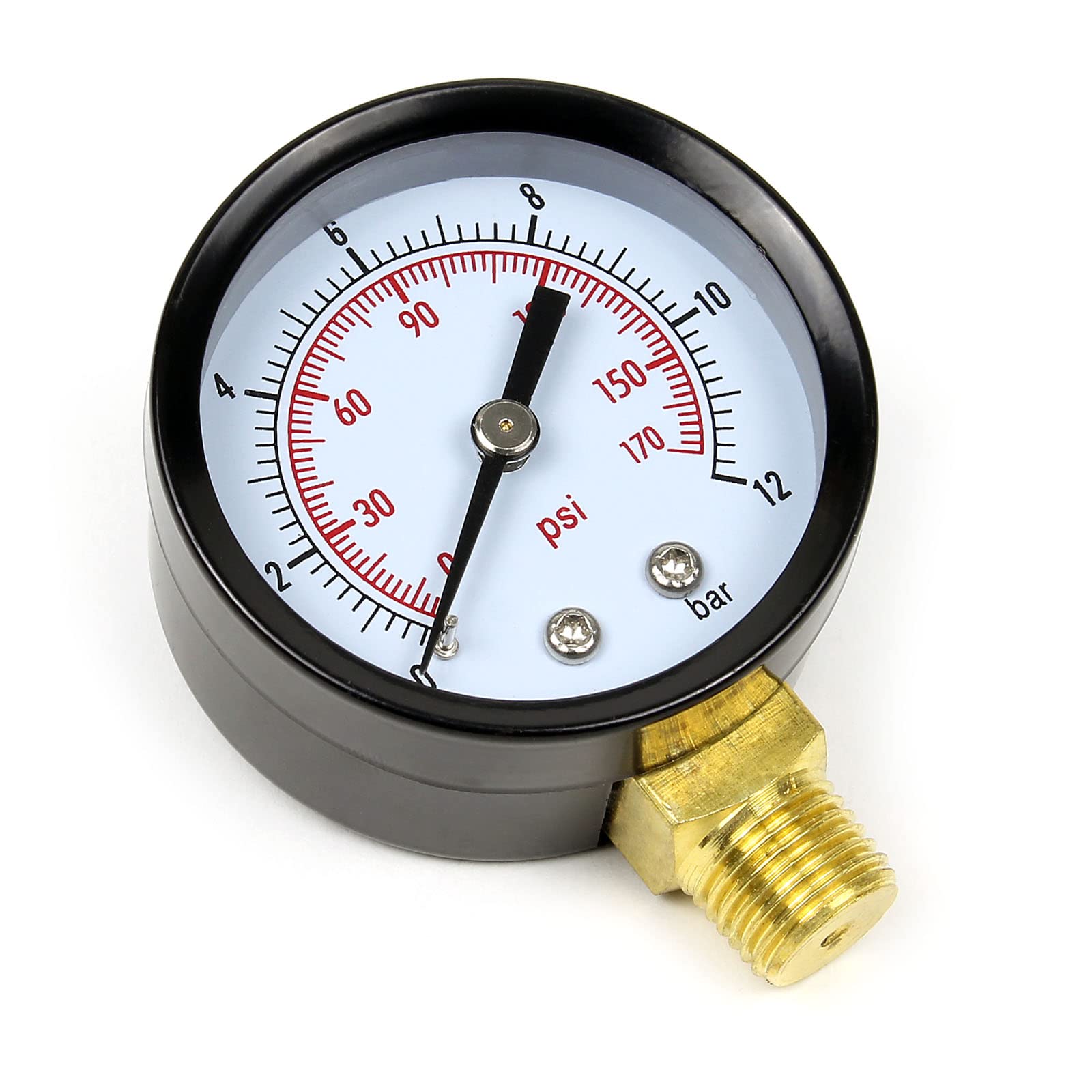 Wiltec Manometro Assiale 0-10 Bar 1/4“ Ø52 mm