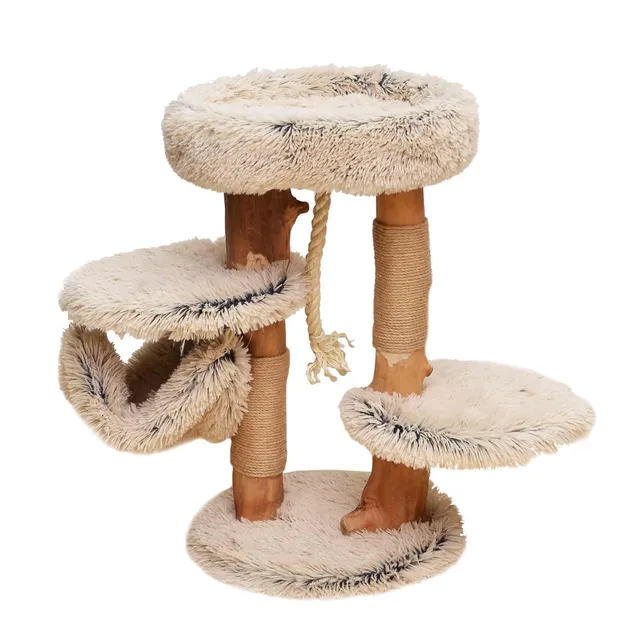 Fudajo Albero Tiragraffi Design 87,5 cm Legno Pero Peluche