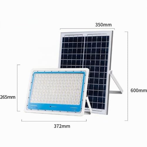 De Rosa Shop faretto led solare 1000W IP66 telecomando
