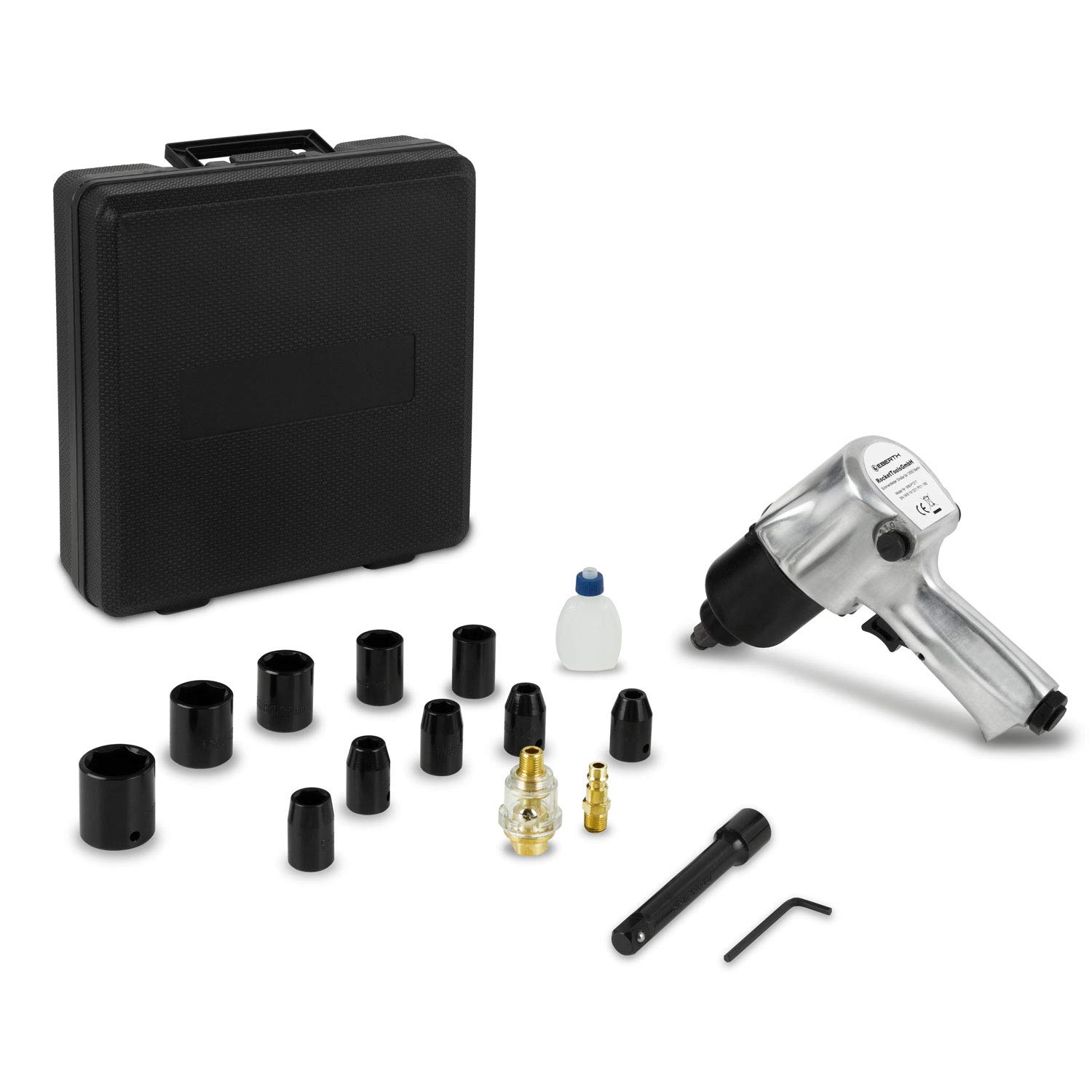 Eberth IW5P1217 avvitatore pneumatico 1/2" set 17 pezzi 576 Nm