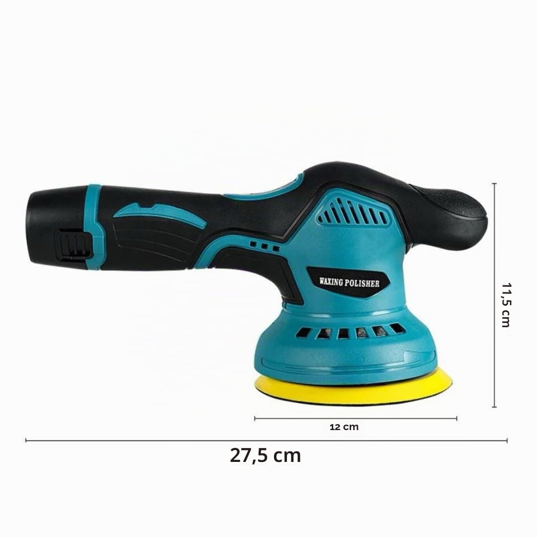 DE ROSA SHOP Lucidatrice Auto Orbitale 125mm 2 Batterie 48V