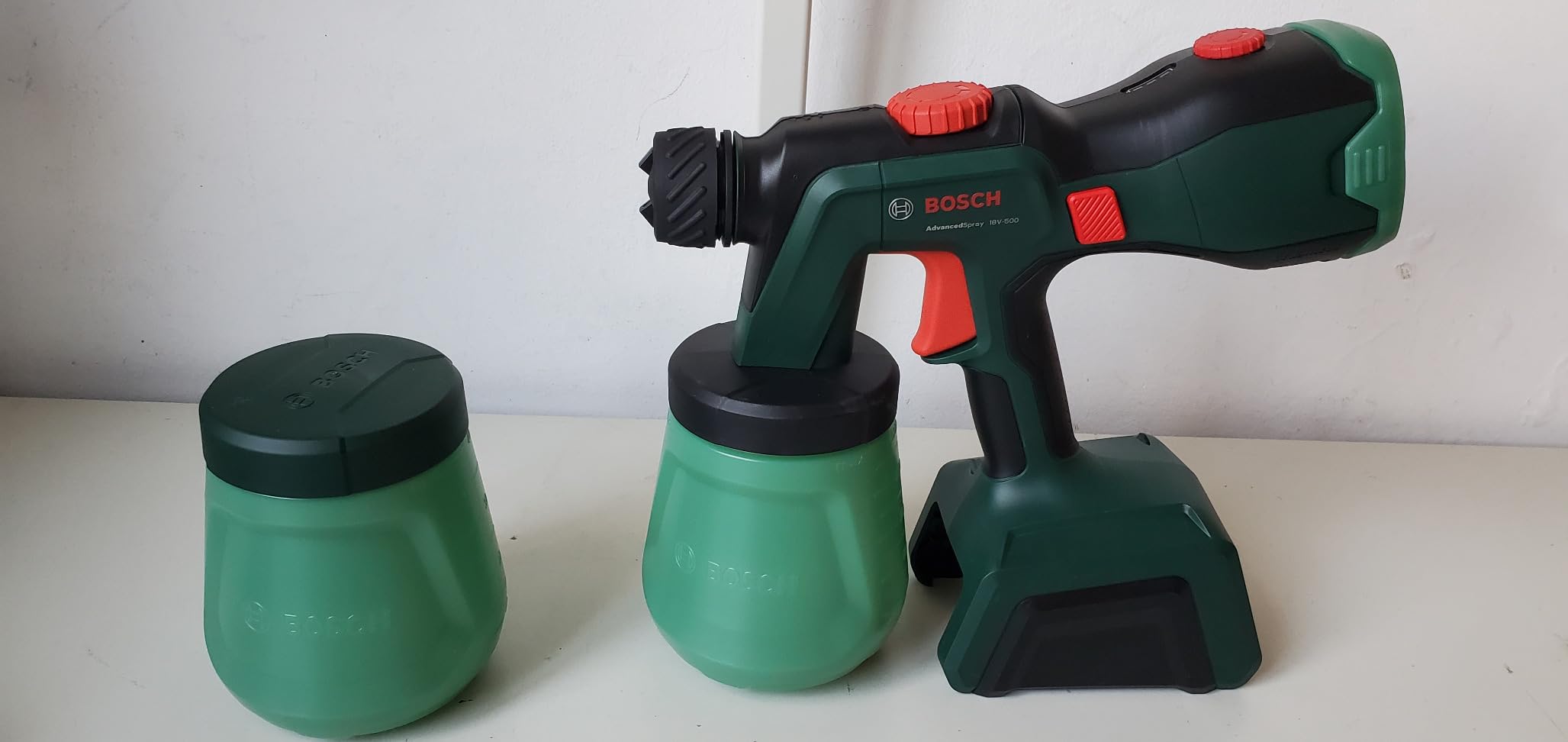 Bosch AdvancedSpray 18V-500 pistola vernice batteria 4Ah