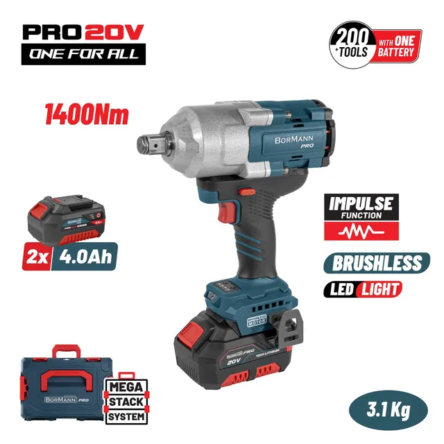 Bormann Pro BBP5392 avvitatore impulsi 20V 1400Nm solo corpo