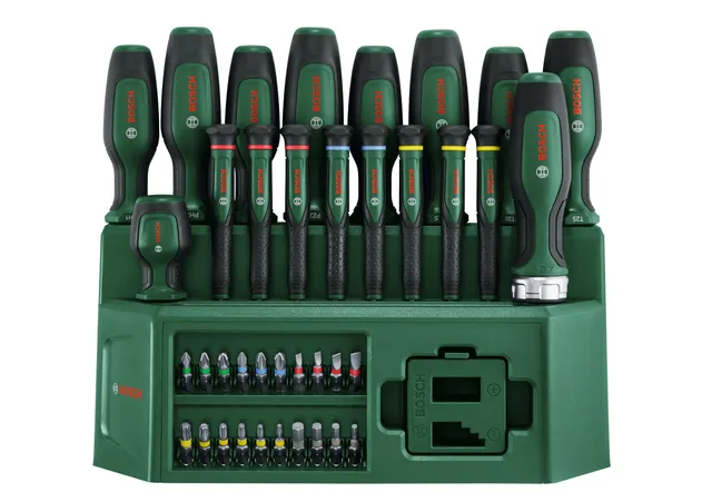 Bosch Set cacciaviti misto 39 pezzi con cricchetto