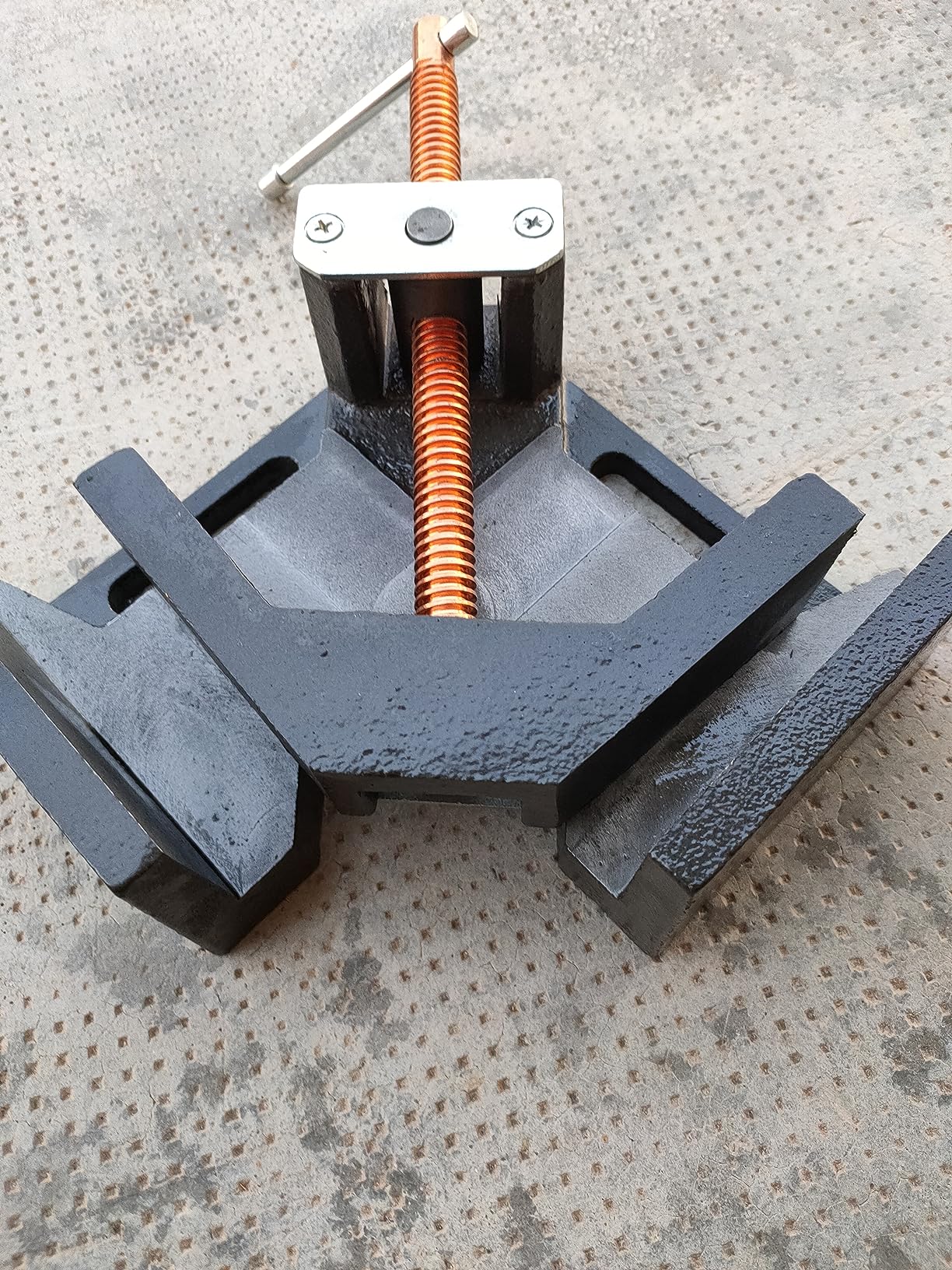 Wiltec morsa angolare 90° ghisa 75 mm saldatura