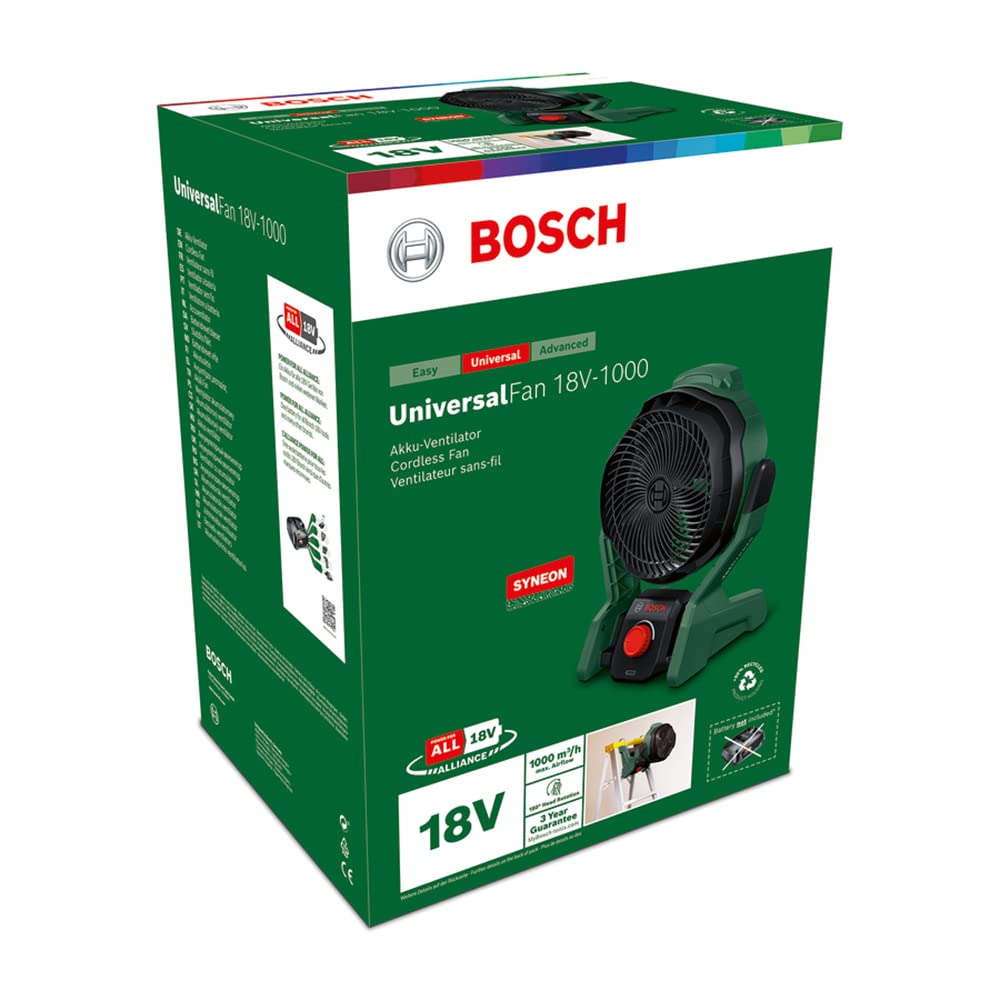 Bosch UniversalFan 18V-1000 Ventilatore a batteria