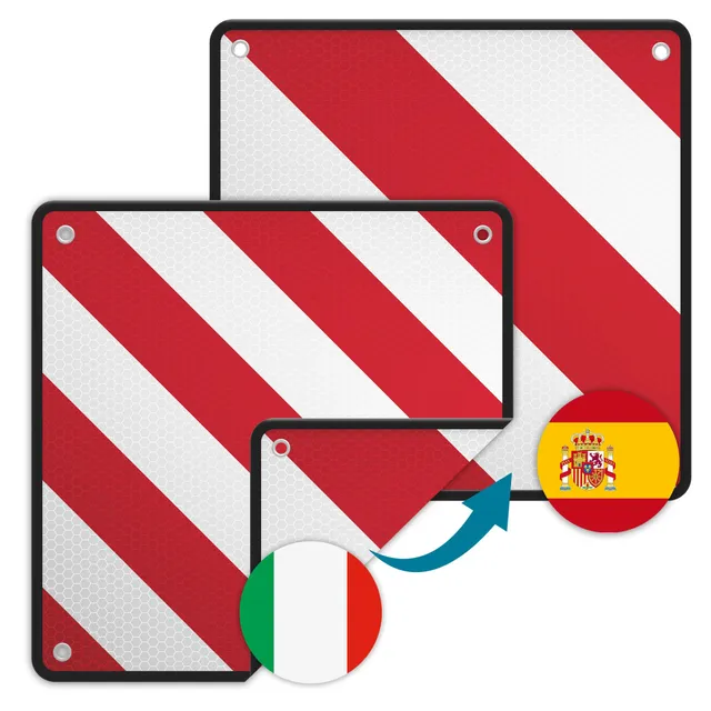 Wiltec pannello carichi sporgenti 50x50 cm Italia/Spagna alluminio