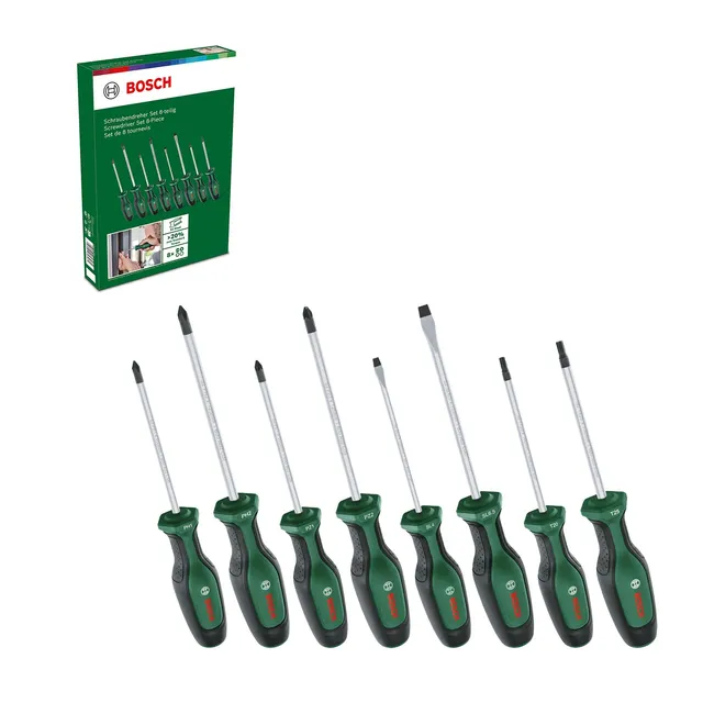 Bosch Set cacciaviti 8 pezzi PH PZ TX SL magnetici S2