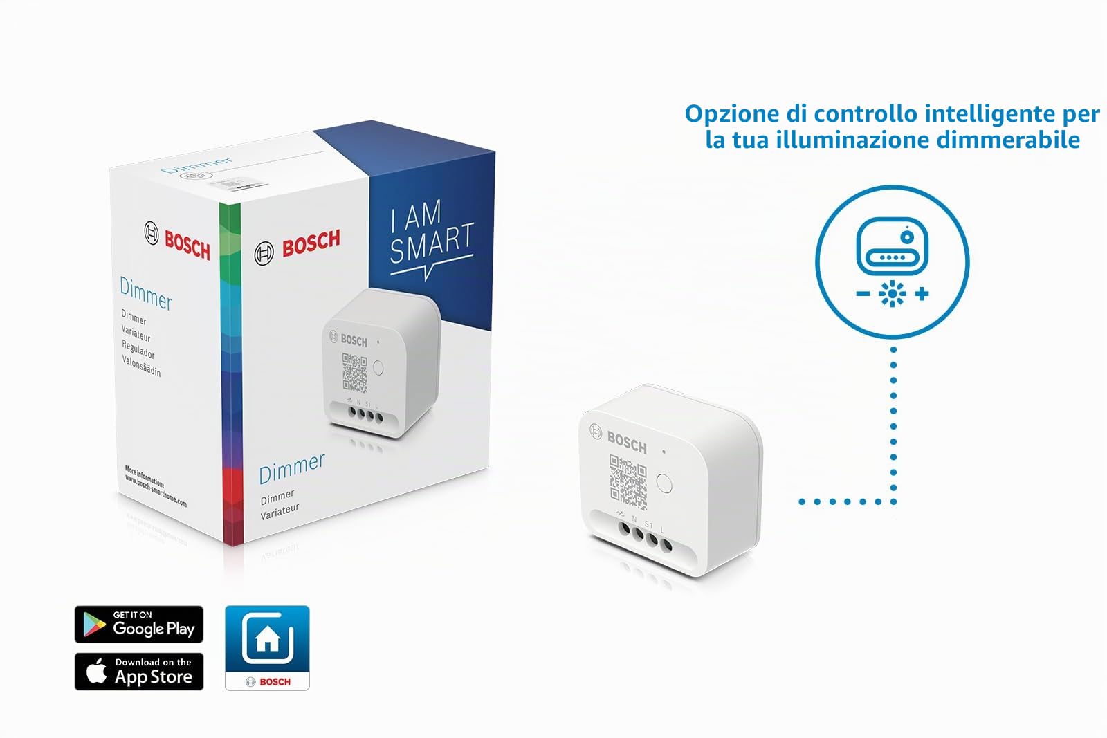 Bosch Smart Home Interruttore Dimmer ZigBee LED 120W
