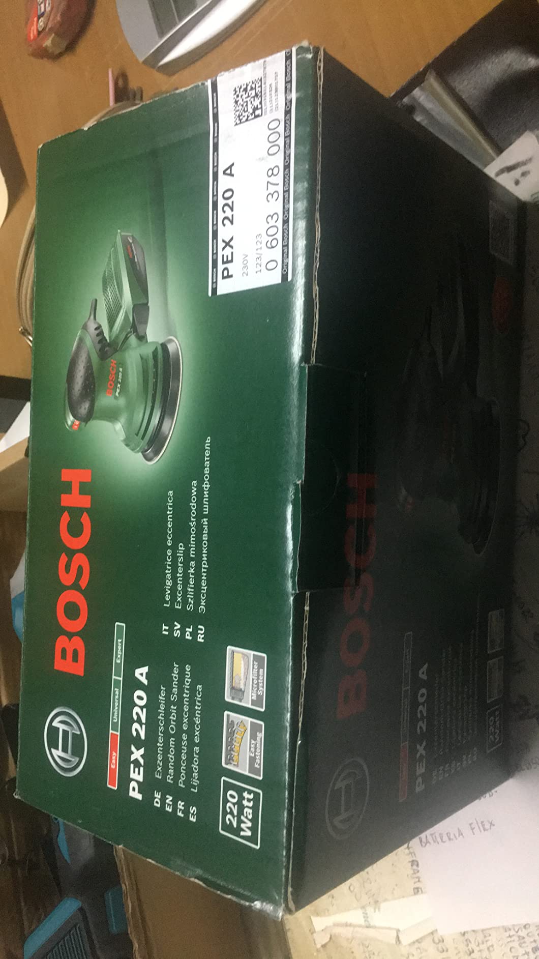 Bosch Levigatrice Eccentrica 220W con Aspirazione 125mm