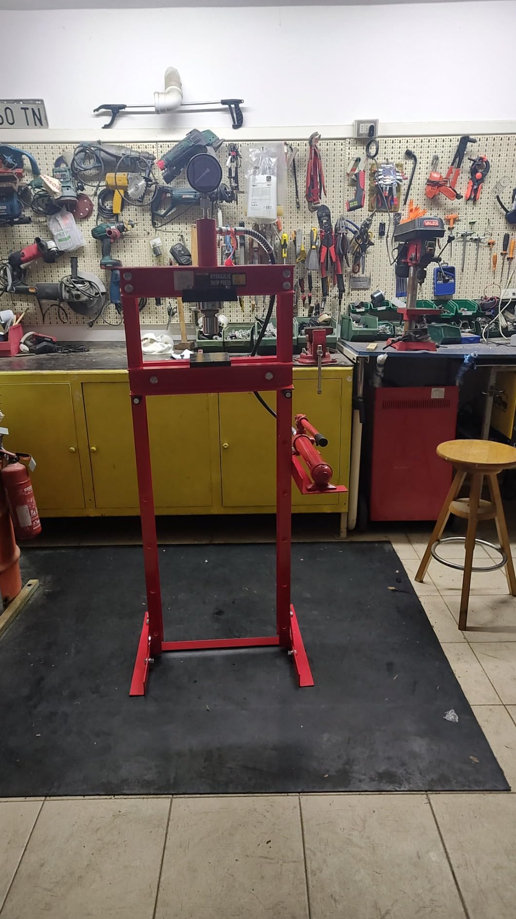 Wiltec pressa idraulica officina 12t con manometro