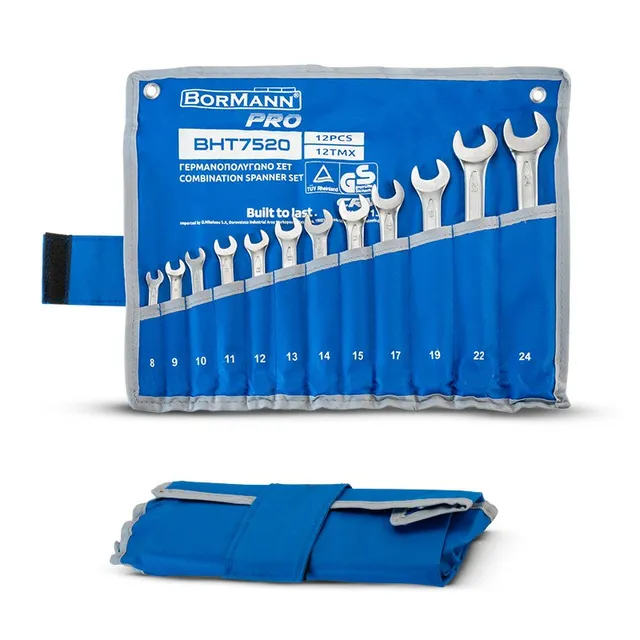 Bormann Pro Set Chiavi Combinate 12 Pezzi officina