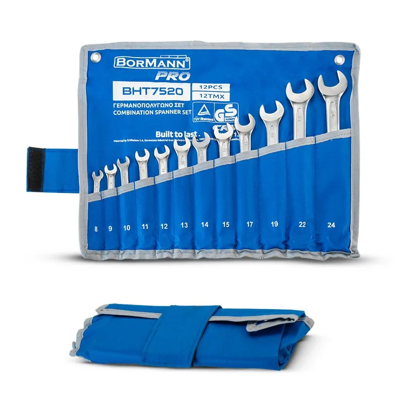 Bormann Pro Set Chiavi Combinate 12 Pezzi officina
