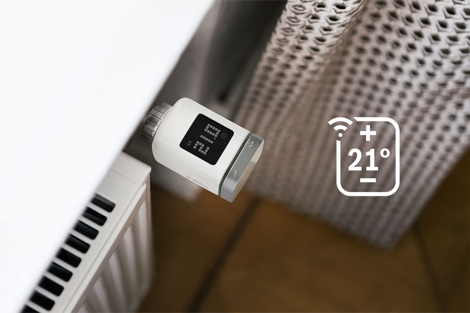 Bosch Smart Home Set Riscaldamento Smart Kit 2 Termostati+Sensore