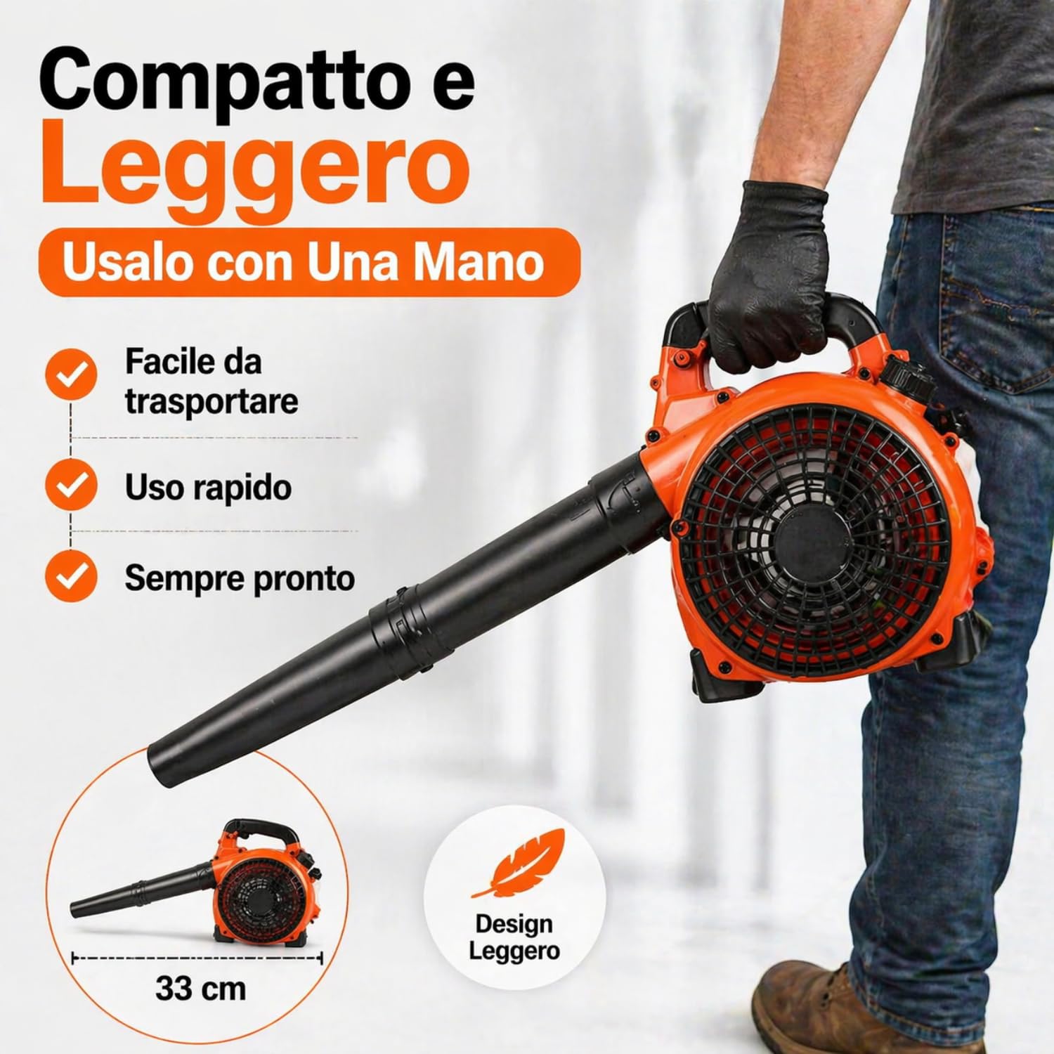 De Rosa Shop 25CC soffiatore a scoppio 1500W