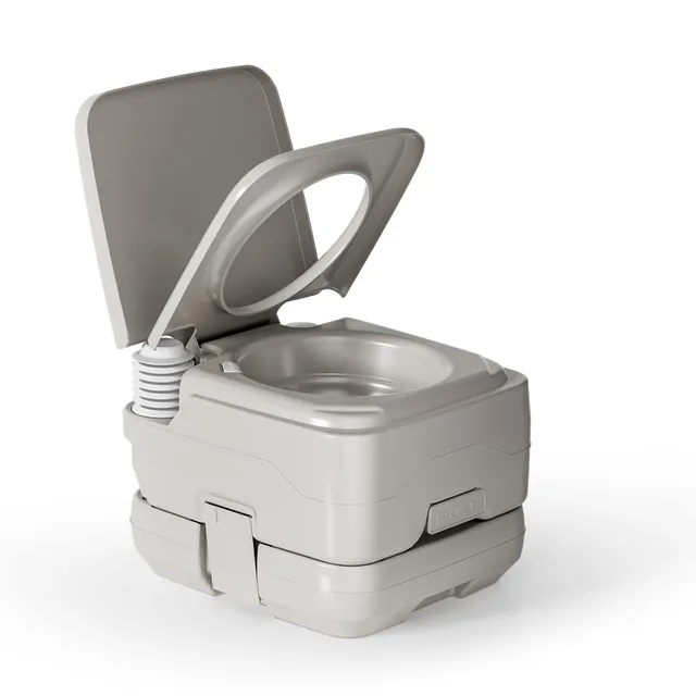 Wiltec WC Portatile 10 L con Pompa Manuale e T Ugello