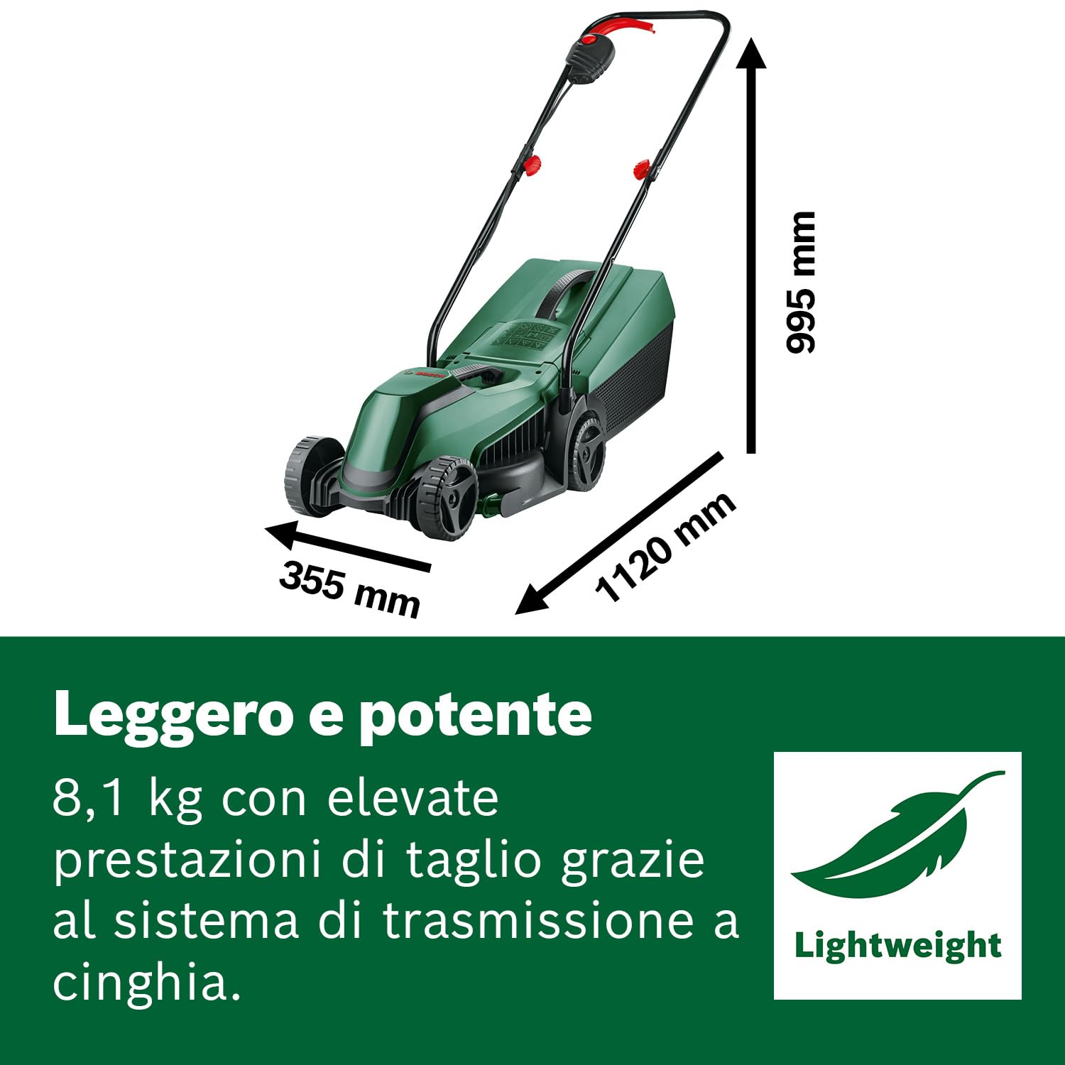 Bosch EasyMower 18V-32-150 Tagliaerba a Batteria 32cm
