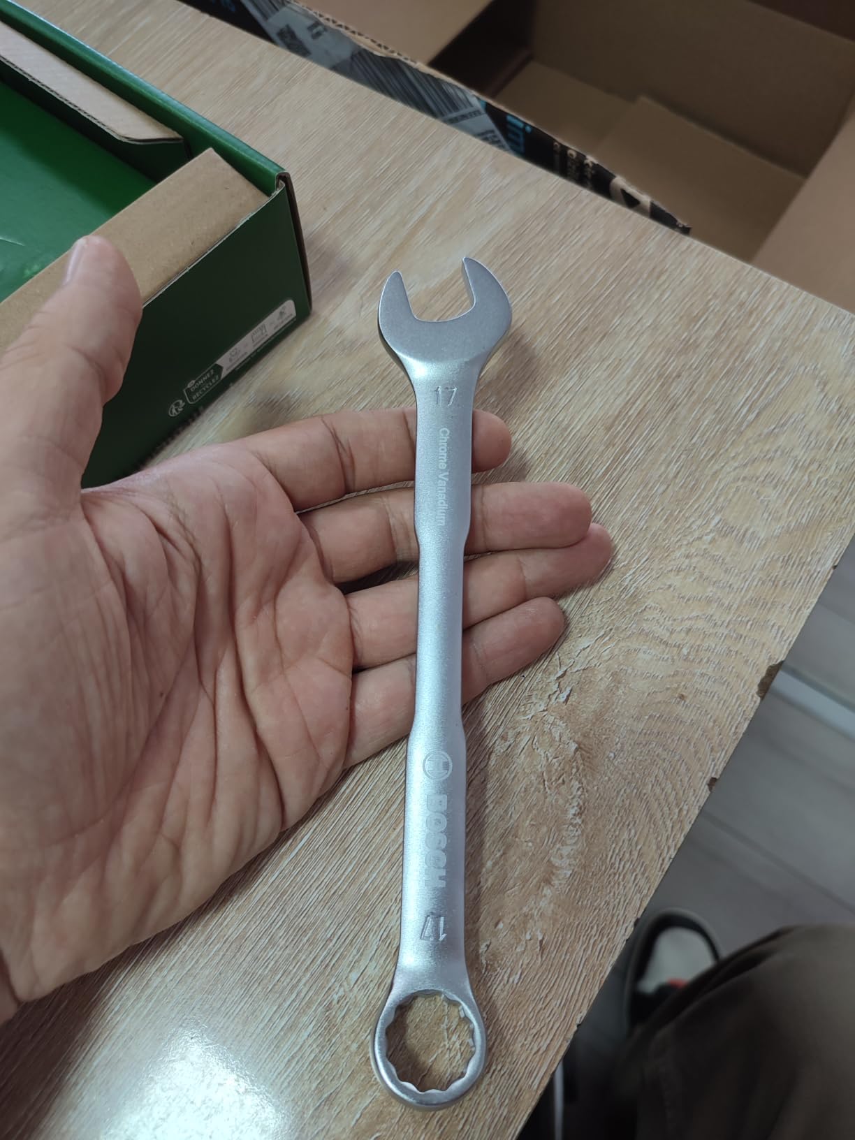 Bosch Set Chiavi Combinate Cricchetto 8 Pezzi Acciaio