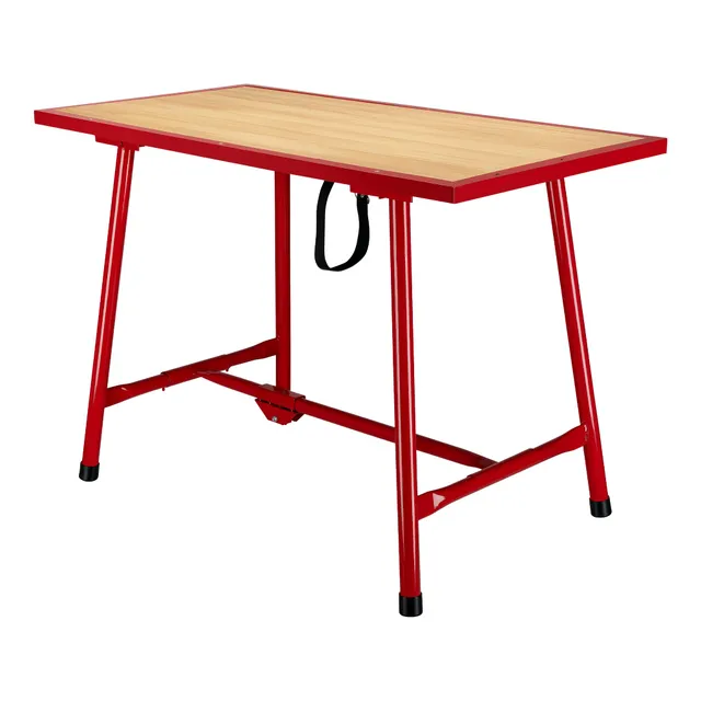 Wiltec Banco Lavoro Pieghevole Acciaio 120x62,5 cm 300 kg