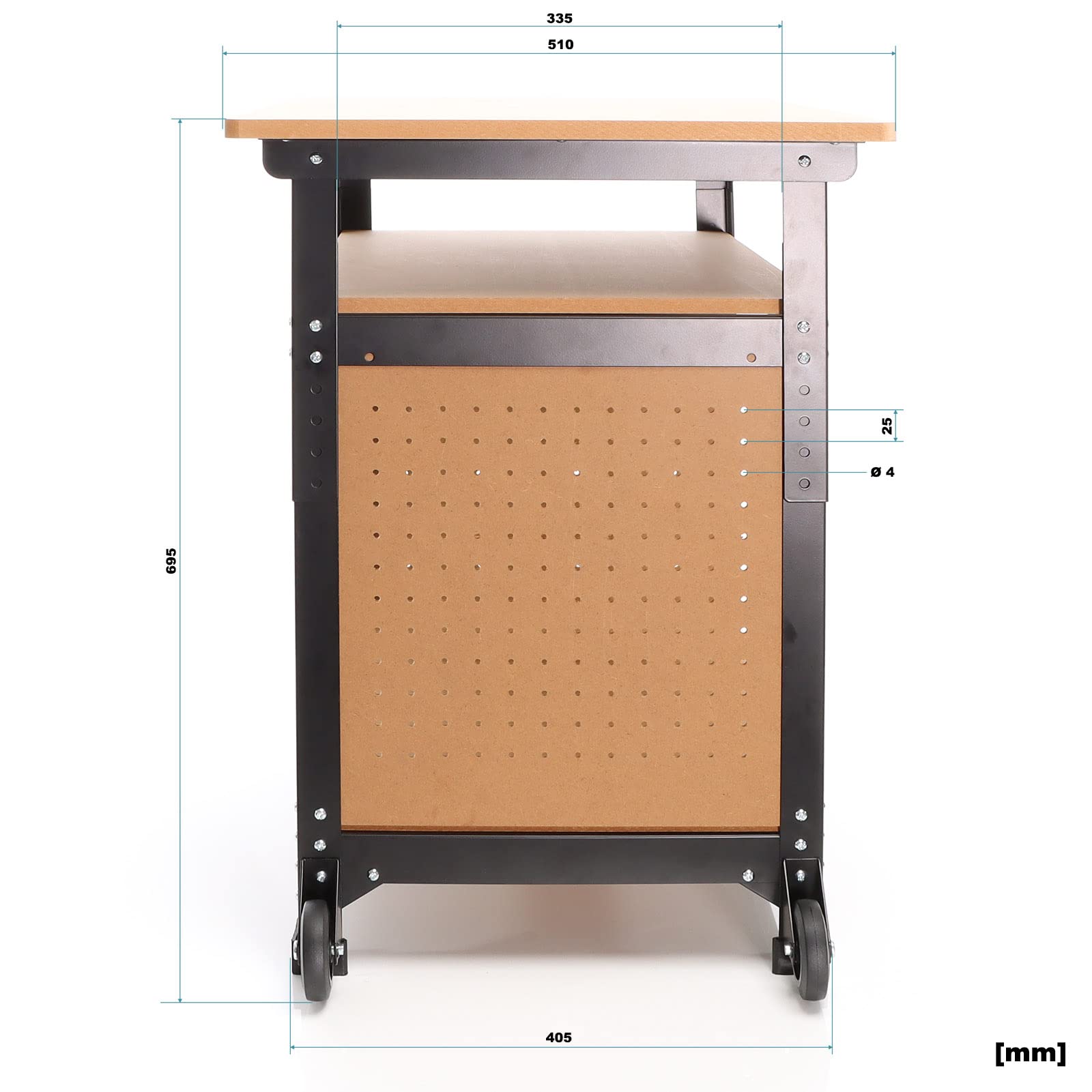 XPOtool Banco da Lavoro Portatile 68x50cm Altezza Regolabile