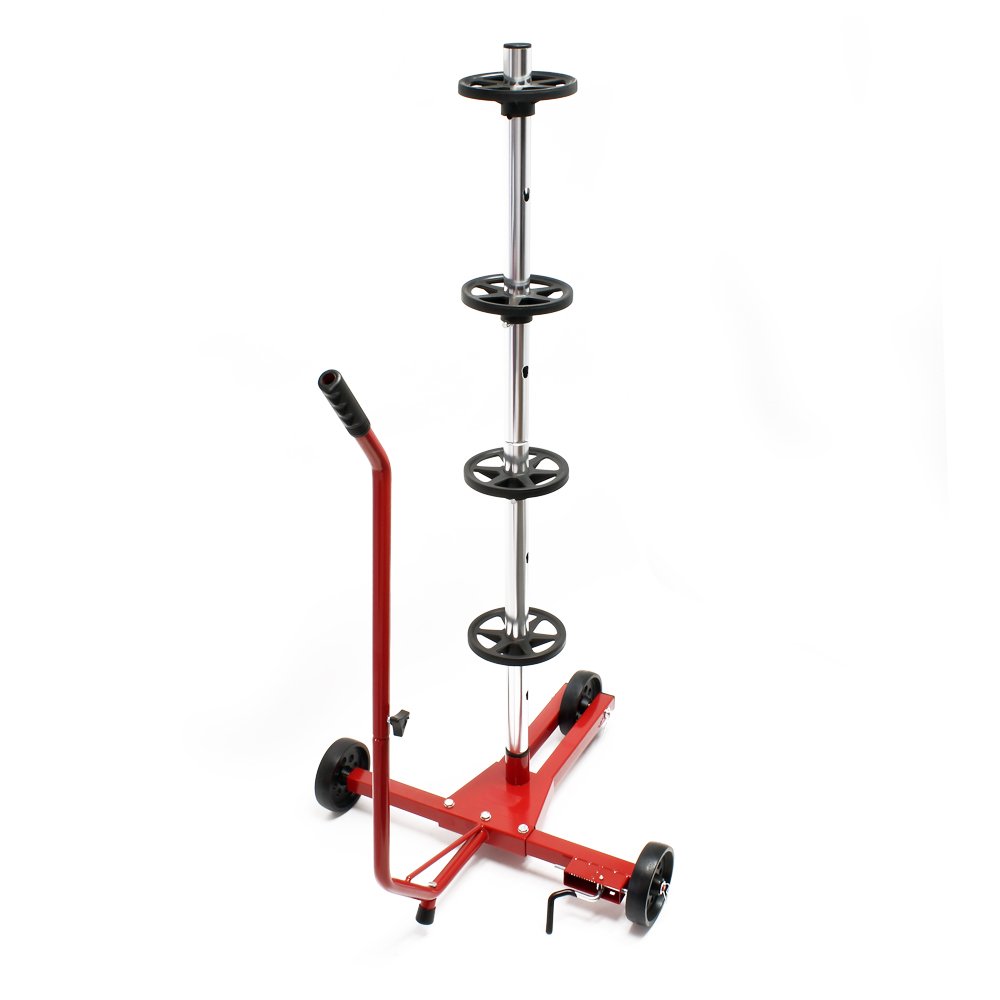 Wiltec Carrello Porta Gomme 100 kg 4 Ruote 225 mm mobile