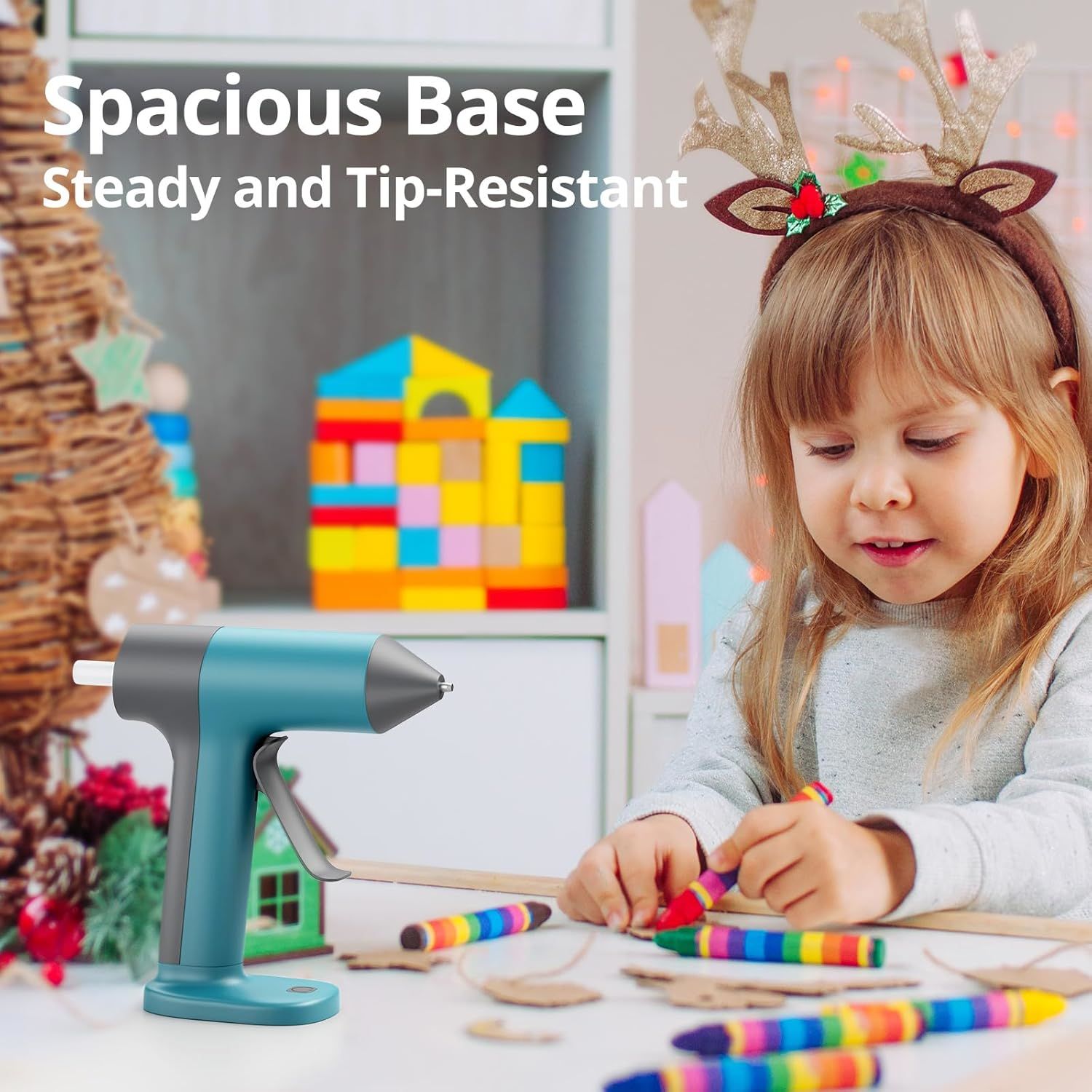Tilswall mini pistola colla a caldo batteria 20 stick