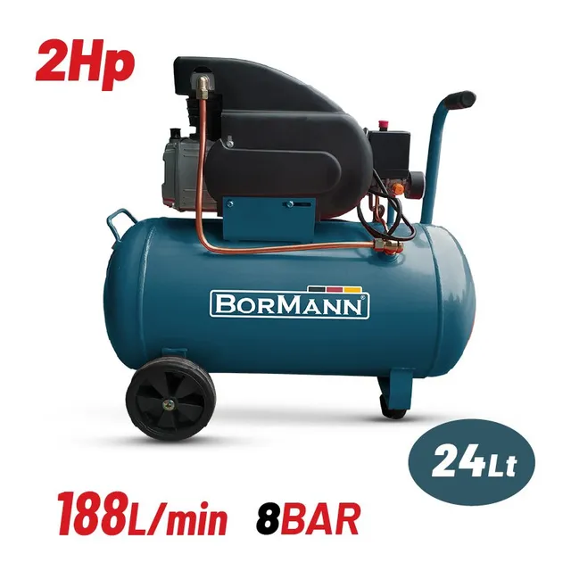 Bormann Compressore Aria 24L 2HP 188 L/min